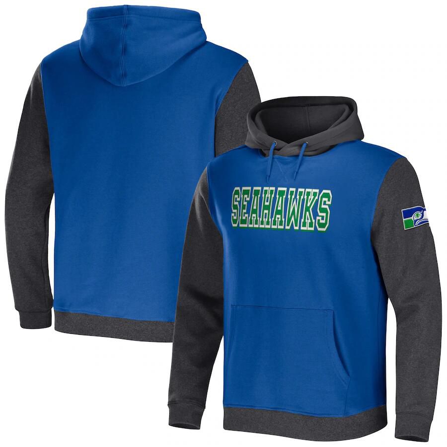 Men 2023 NFL Seattle Seahawks blue Sweatshirt style 2